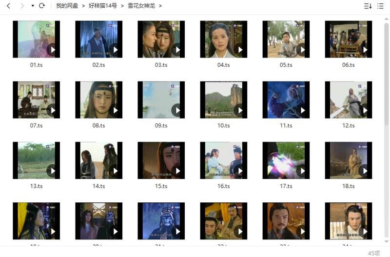 经典电视剧《雪花女神龙》全45集中文字幕带水印高清合集[TS]]百度云网盘下载