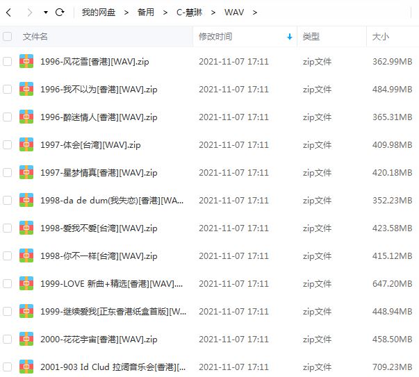 陈慧琳所有歌曲合集-55张专辑+68张CD(1995-2016)无损音乐合集打包[FLAC/WAV]百度网盘下载