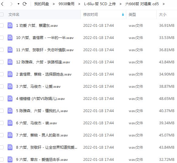 六哲专辑全部歌曲合集-5张精选专辑发烧CD(2010-2017)无损音乐打包[WAV]百度云网盘下载