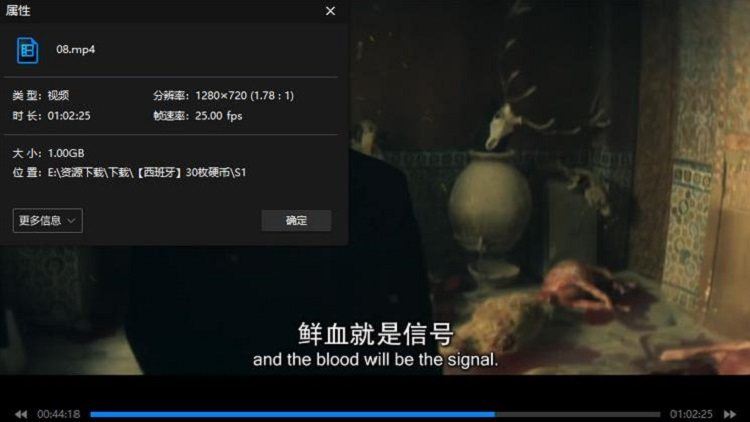 西班牙剧《30枚银币》全8集原声中文字幕1080P画质合集[MP4]百度云网盘下载