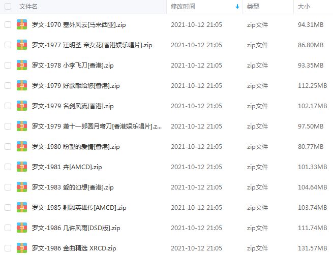 罗文专辑所有歌曲合集-34张专辑/单曲(1970-2004)高音质音乐打包[MP3]百度云网盘下载