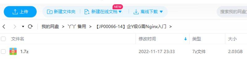 《企业级刚需Nginx入门，全面掌握Nginx配置+快速搭建高可用架构》课程视频合集