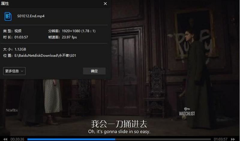 美剧《永不者》全12集中英双字1080P合集[MP4]百度云网盘下载