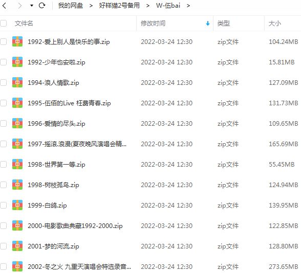 伍佰所有歌曲合集-28张专辑/单曲(1992-2021)高音质音乐打包[MP3]百度云网盘下载