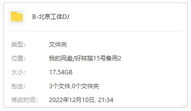 北京工体上千首精选流行音乐DJ歌曲合集打包[MP3]百度云网盘下载