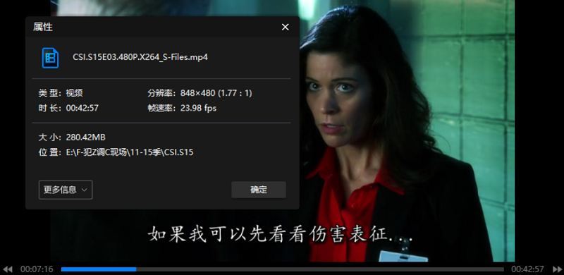 经典美剧《犯罪现场调查(CSI)》1-15季英语中文字幕合集[MP4]百度云网盘下载