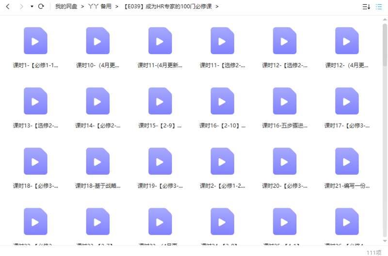 成为HR专家的100门必修课教程视频合集打包[MP4]百度云网盘下载