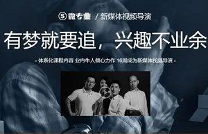 摄影教程-微专业/新媒体导演教学视频高清合集[AVI]百度云网盘下载