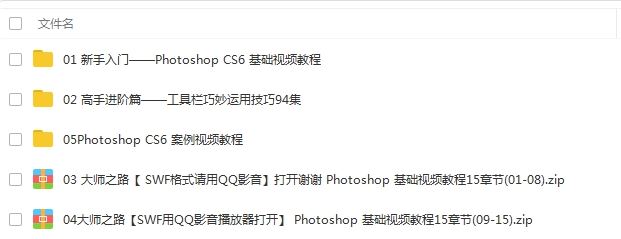 《PhotoShop CS6》新手到高手全套教程视频合集