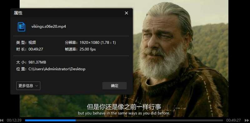 《维京传奇》1-6季1080P画质英语外挂中字超清合集[MKV]百度云网盘下载