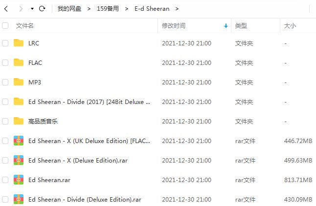 艾德希兰/Ed Sheeran专辑歌曲合集-精选6张专辑无损歌曲打包[FLAC/MP3]百度云网盘下载