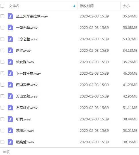 徐千雅30首经典流行发烧歌曲合集打包[WAV]百度云网盘下载