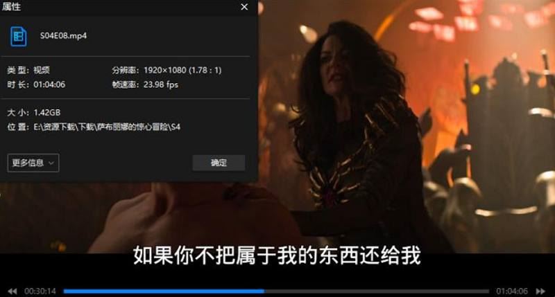 《萨布丽娜的惊心冒险》1-4季+特别篇英语中文字幕[MP4]百度云网盘下载