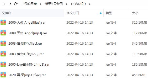达达乐队经典金曲歌曲合集(2000-2020)4张专辑+流行单曲打包[FLAC/MP3]百度云网盘下载