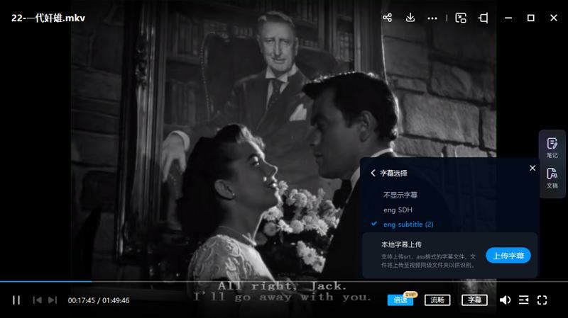 1950年第22届奥斯卡最佳影片《一代奸雄》英语英文字幕高清视频[MKV]百度云网盘下载