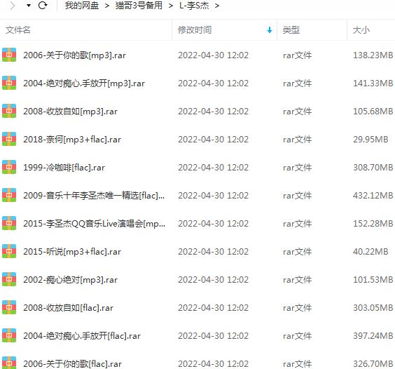 李圣杰十年精选歌曲合集-10张专辑(1999-2020)无损音乐打包[FLAC/MP3]百度云网盘下载