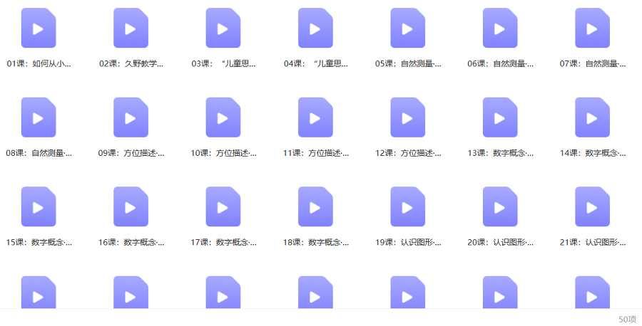 《儿童思维训练365天》全50讲视频课合集[MP4]百度云网盘下载