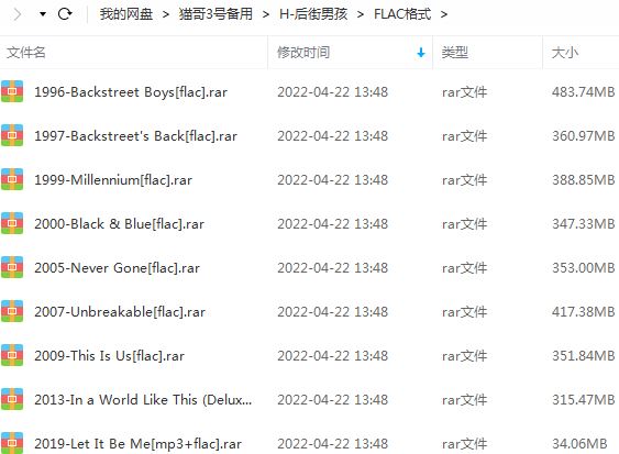 后街男孩/Backstreet Boys精选摇滚歌曲合集-11张专辑+单曲打包[FLAC/MP3]百度云网盘下载