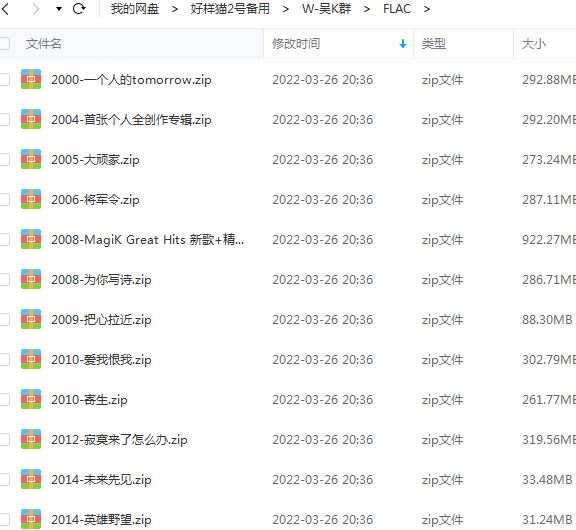 吴克群专辑(2000-2021)所有精选歌曲合集-30张专辑无损音乐打包[FLAC/MP3]百度云网盘下载