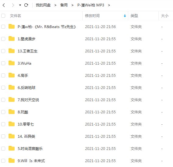 潘玮柏专辑歌曲合集-14张专辑(2002-2020)无损音乐合集打包[FLAC/MP3]百度云网盘下载