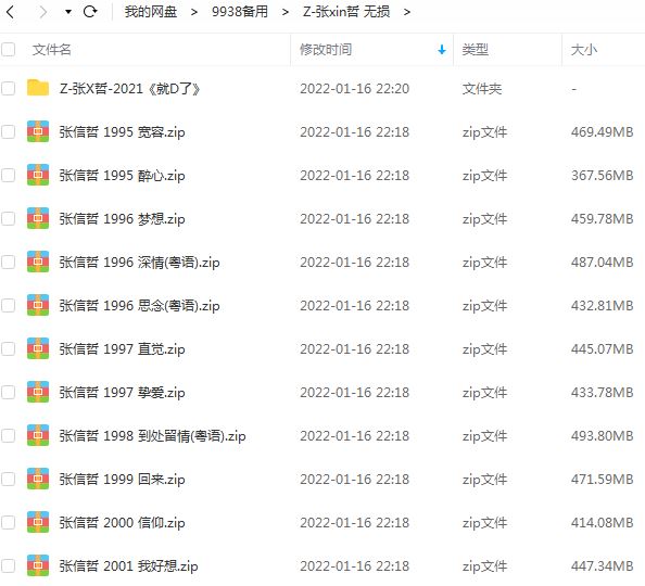 张信哲专辑全部歌曲合集-情歌精选37张专辑(1989-2021)无损音乐打包[WAV]百度云网盘下载