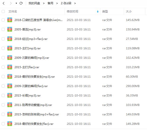 张栋梁专辑所有歌曲合集-王子12张专辑(2005-2018)无损音乐打包[FLAC/MP3]百度云网盘下载