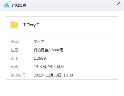 Tizzy T精选歌曲合集-说唱单曲60首歌曲打包[FLAC/MP3]百度云网盘下载