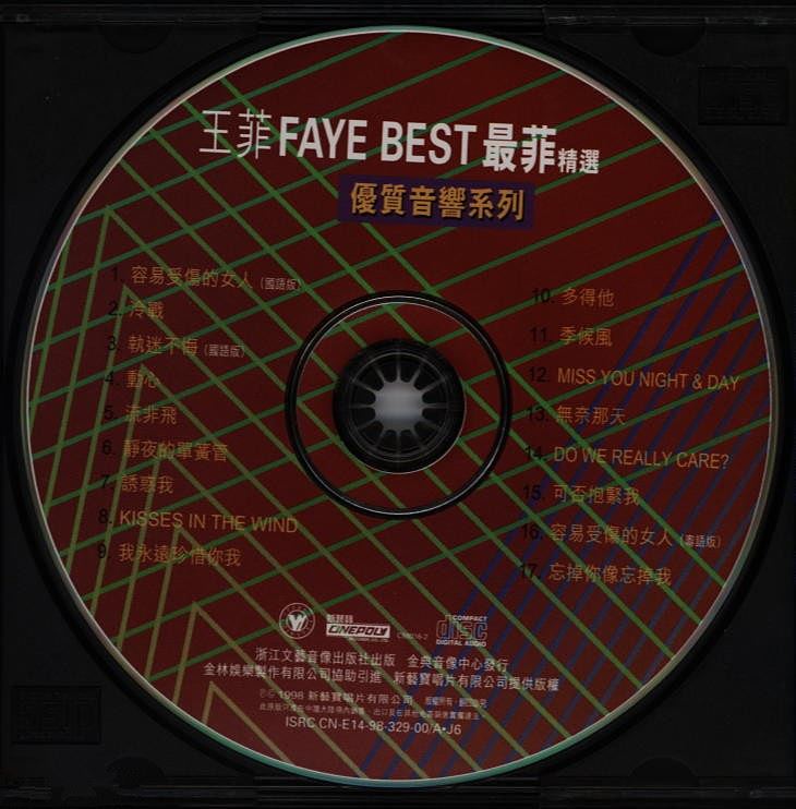 王菲所有歌曲全集-86张专辑CD(1985-2015)无损音乐合集打包[APE/WAV/FLAC]百度网盘下载